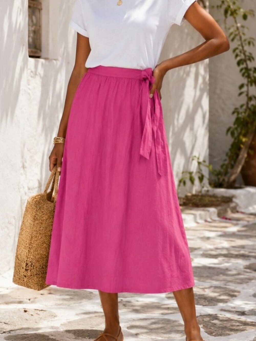 Small pink "A New Day" Skirt
